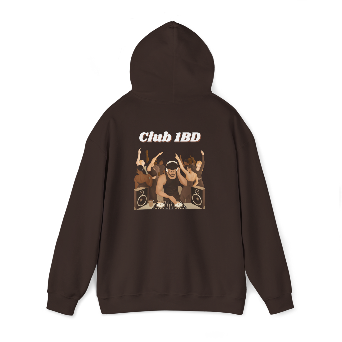 Hoodie - Club 1BD Animated Back Design
