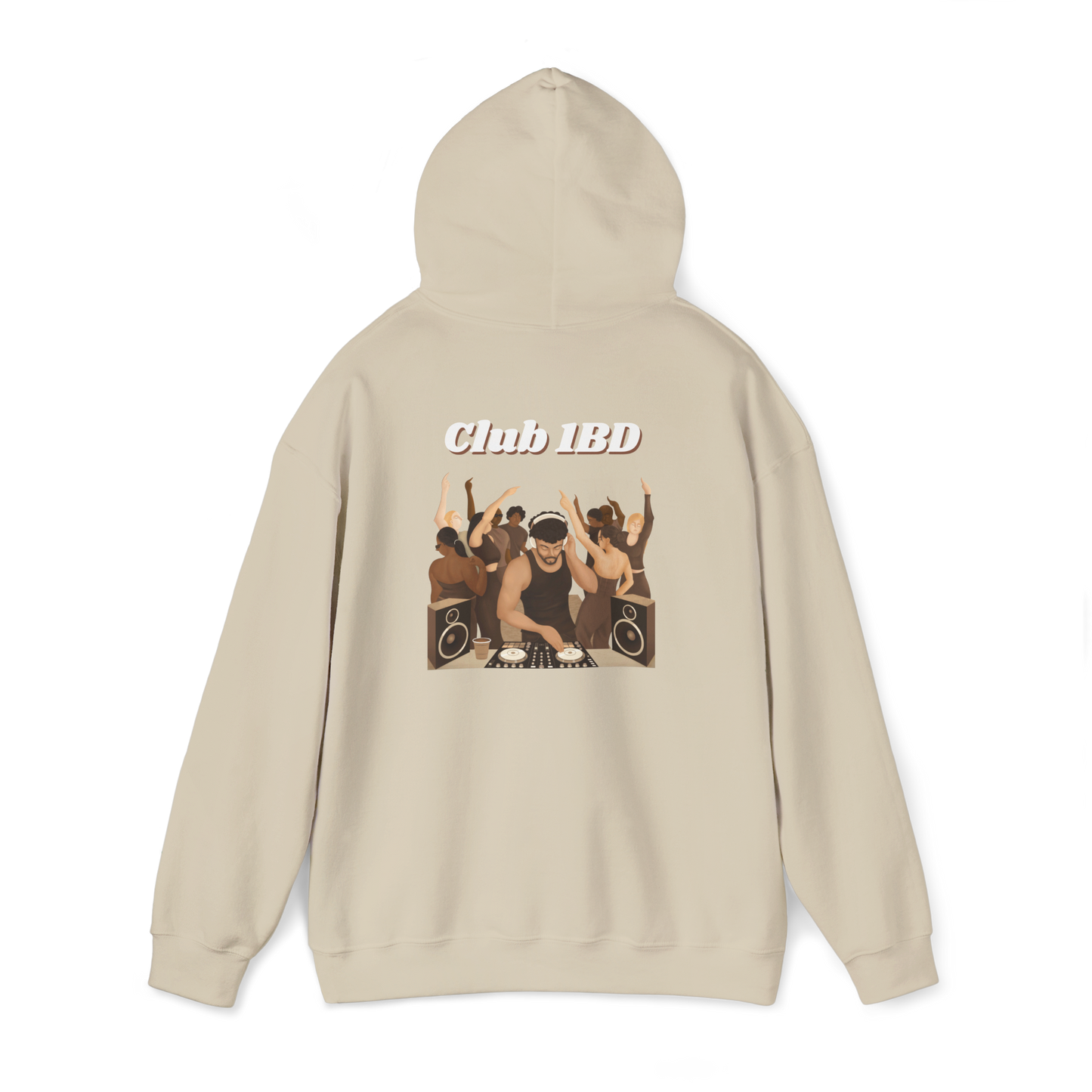 Hoodie - Club 1BD Animated Back Design