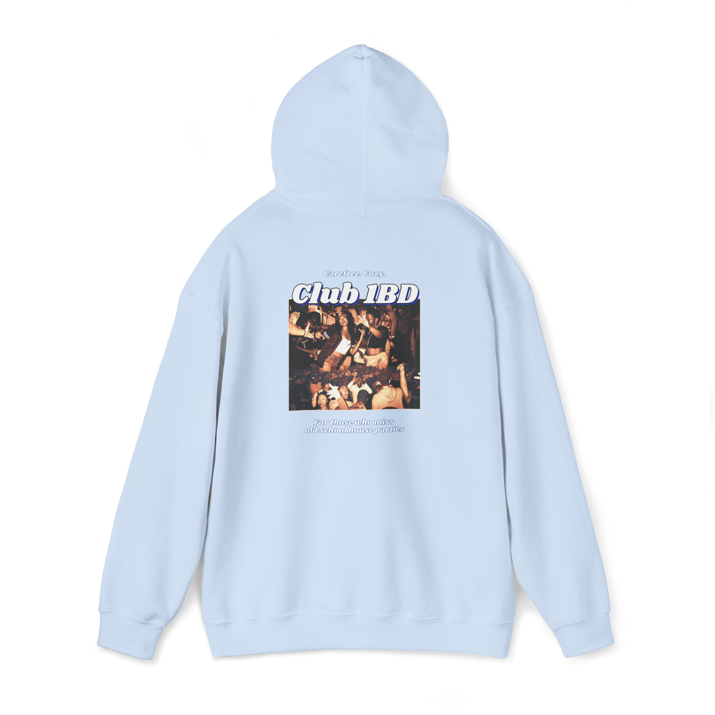 Hoodie - Club 1BD Collage Back Design