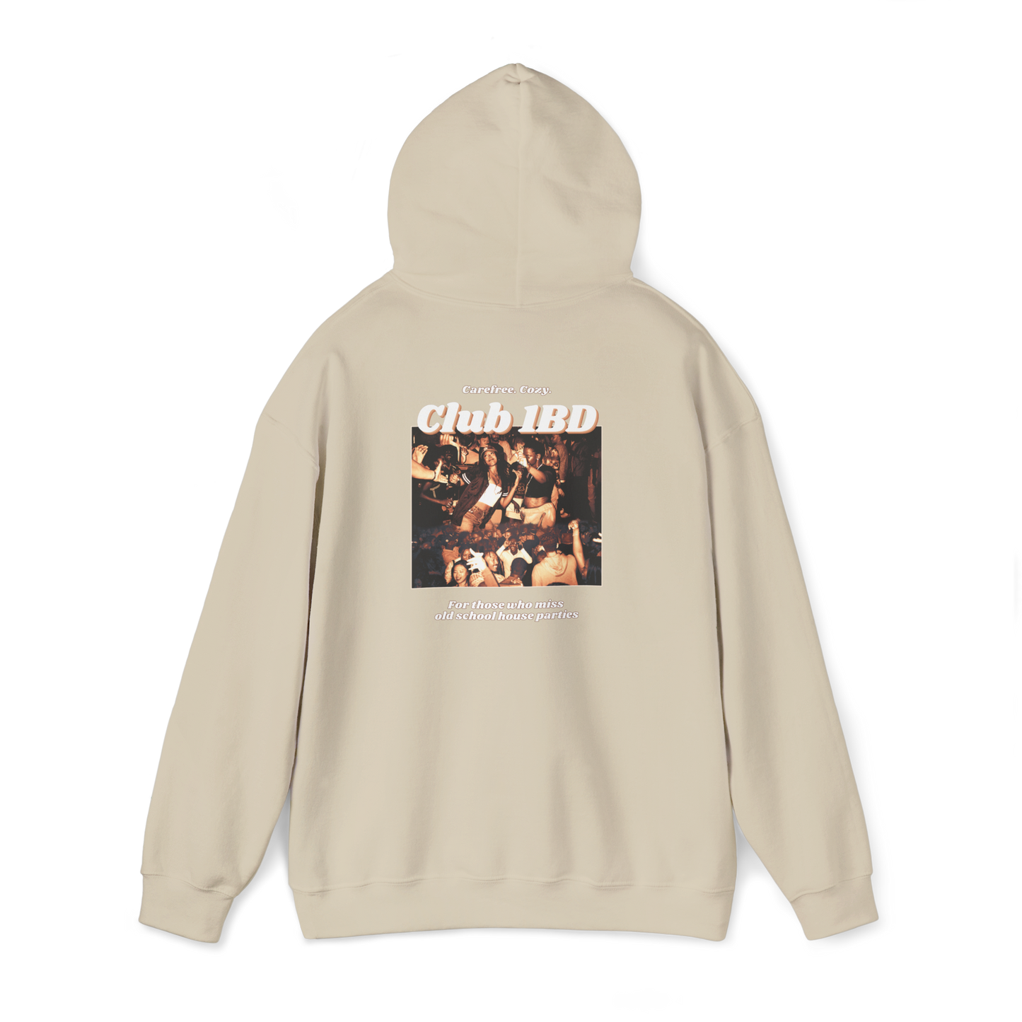 Hoodie - Club 1BD Collage Back Design