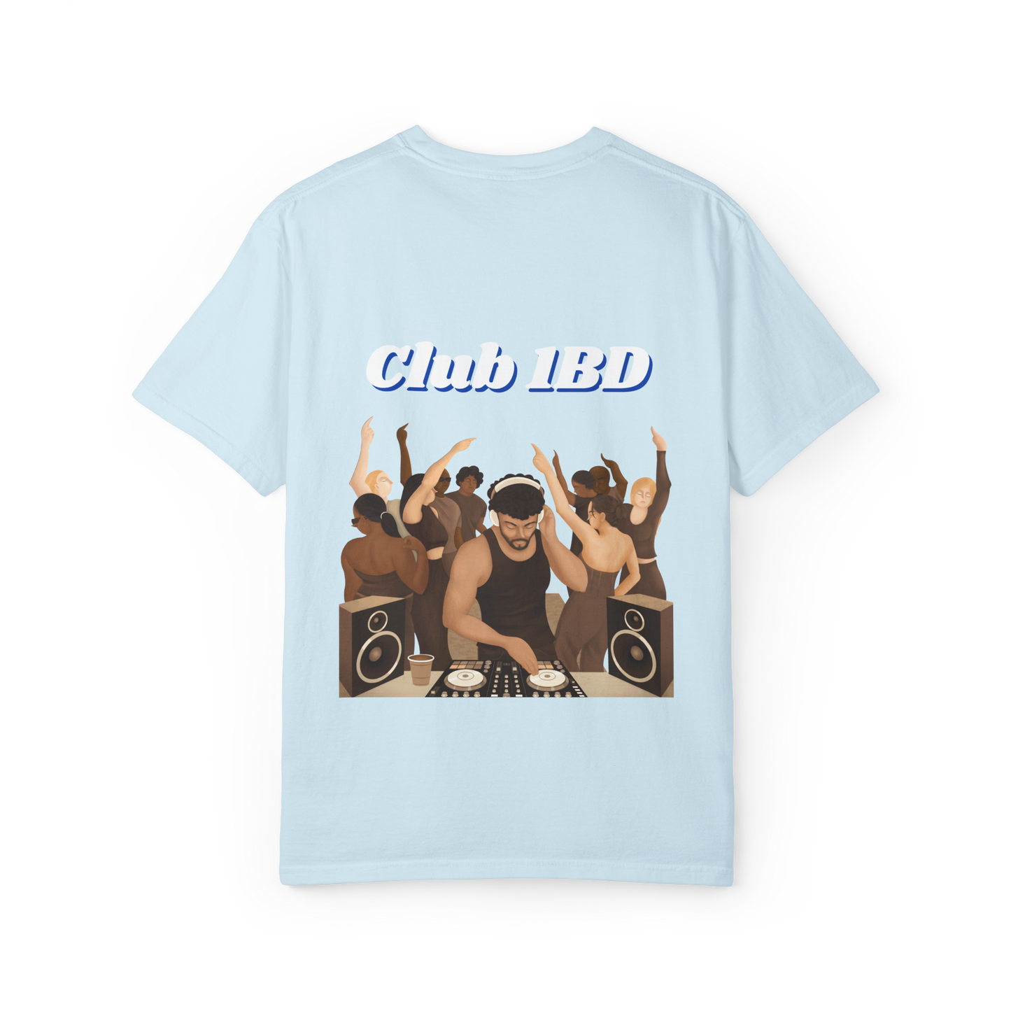 Short-Sleeve T-Shirt - Club 1BD Animated Back Design