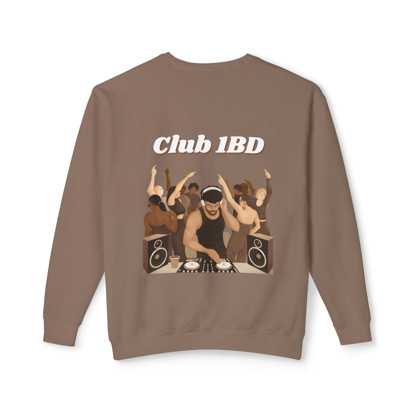 Crewneck Sweatshirt - Club 1BD Animated Back Design