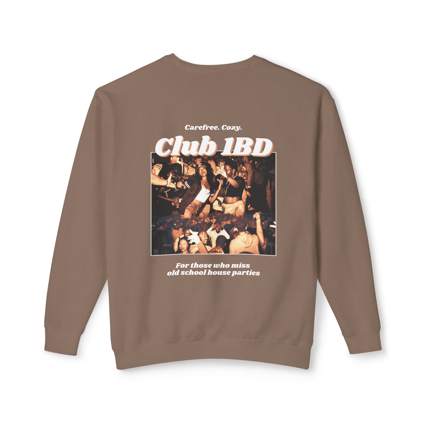 Crewneck Sweatshirt - Club 1BD Collage Back Design