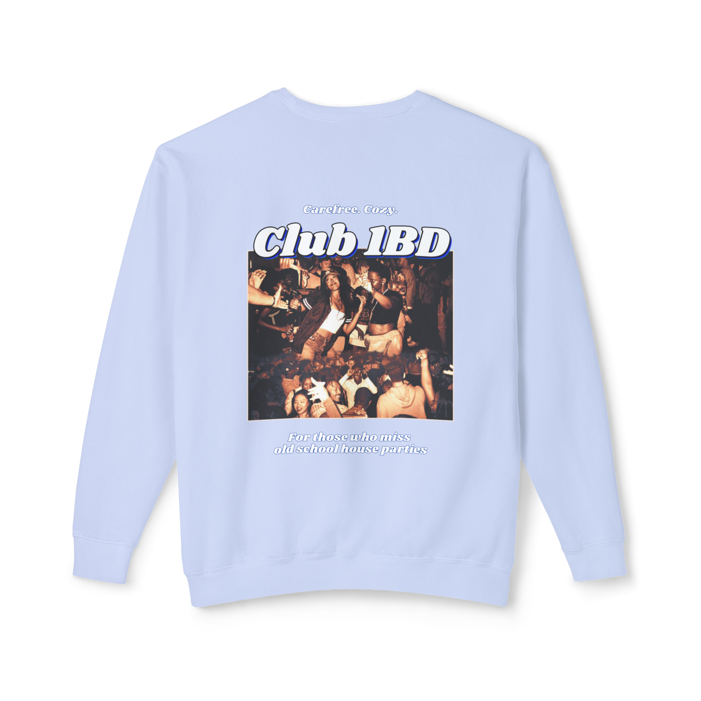 Crewneck Sweatshirt - Club 1BD Collage Back Design
