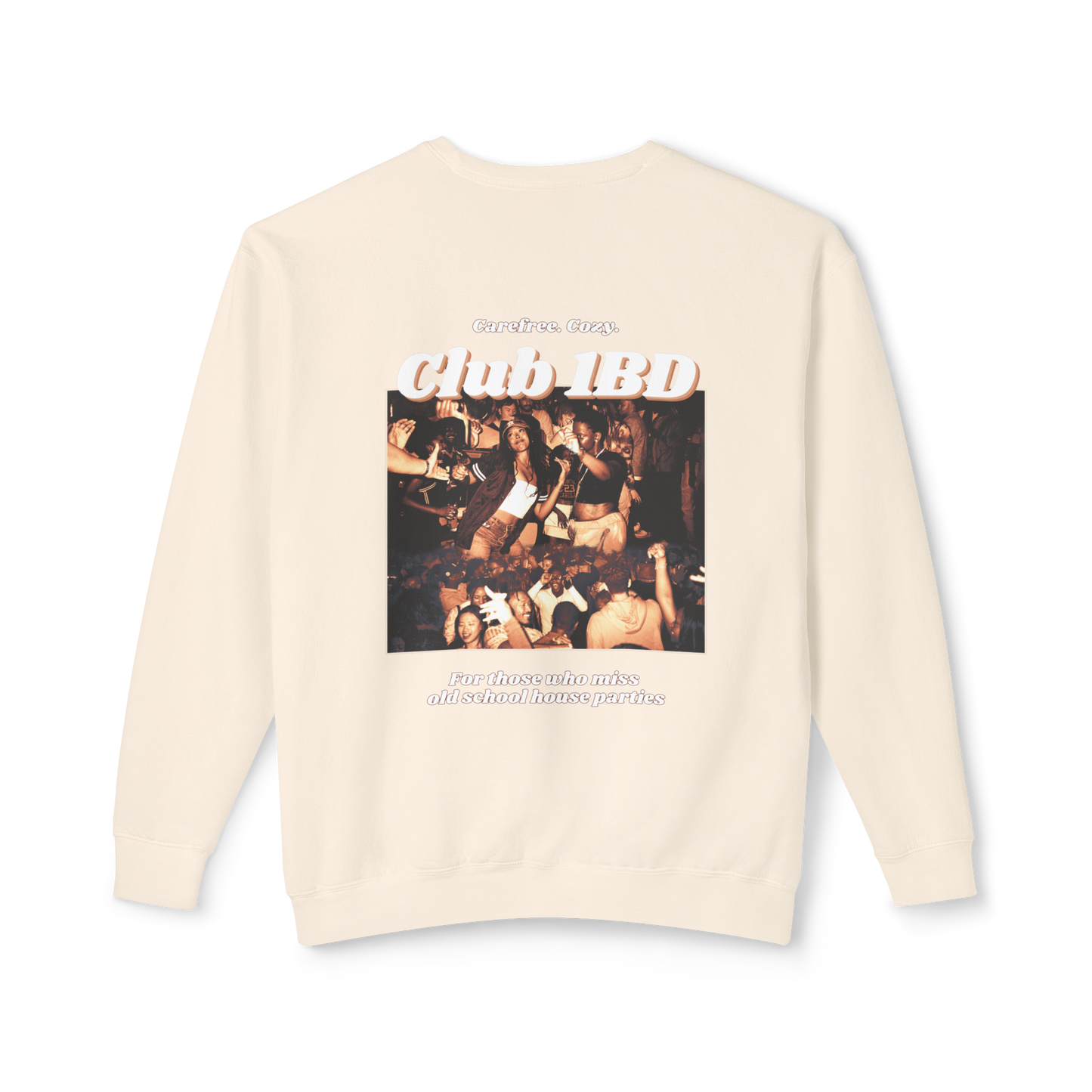 Crewneck Sweatshirt - Club 1BD Collage Back Design