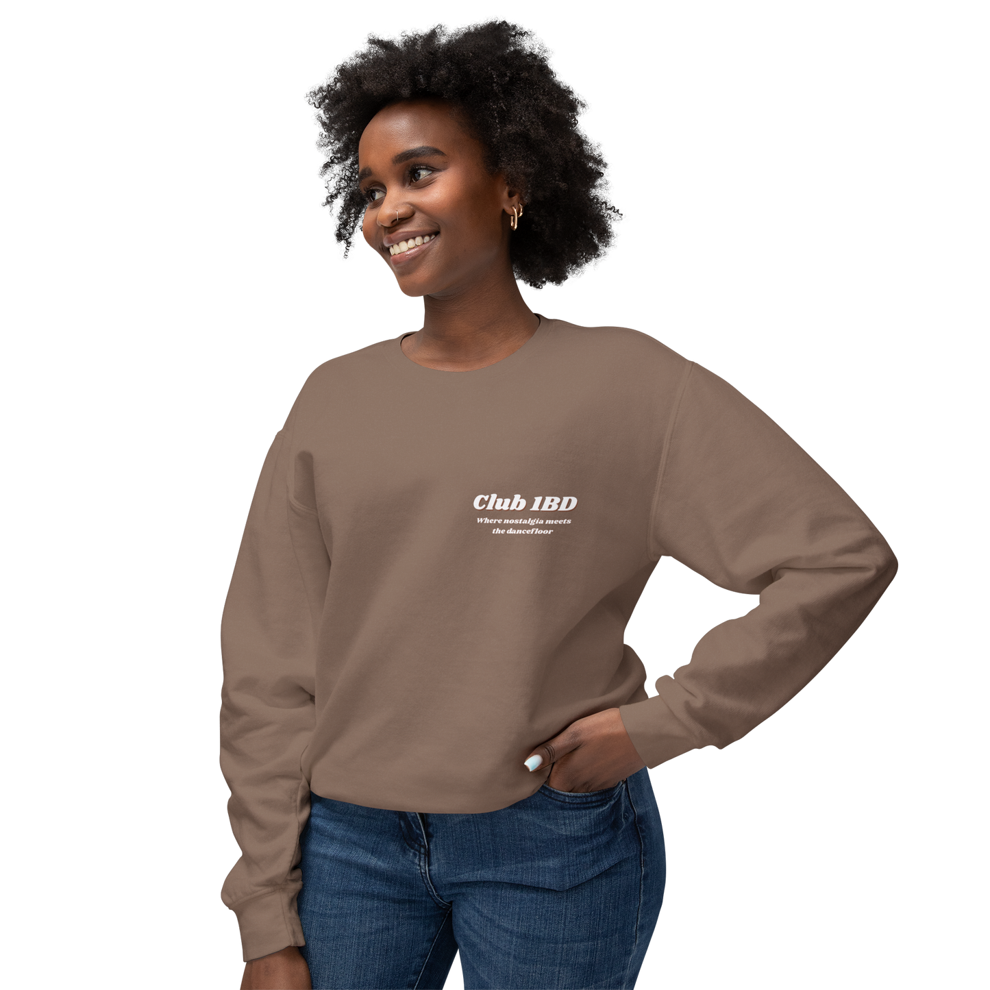 Crewneck Sweatshirt - Club 1BD Collage Back Design