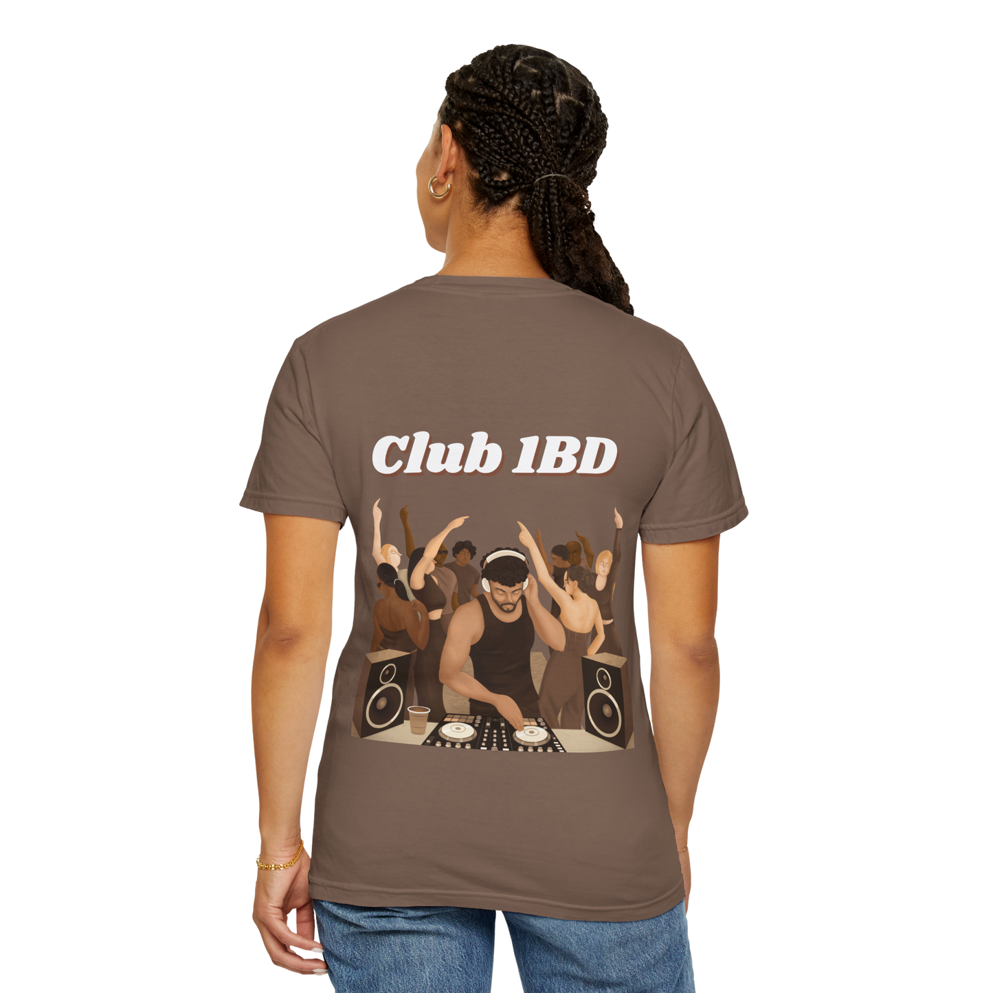 Short-Sleeve T-Shirt - Club 1BD Animated Back Design