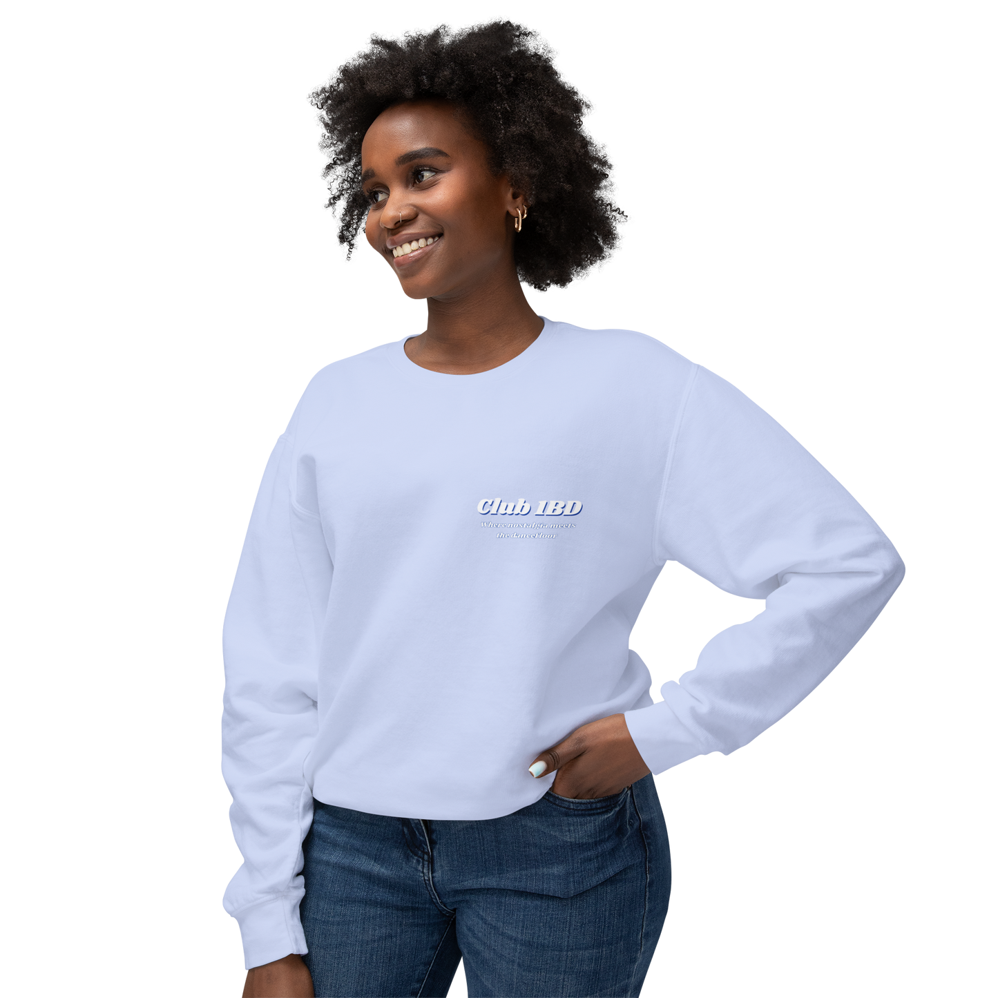 Crewneck Sweatshirt - Club 1BD Animated Back Design
