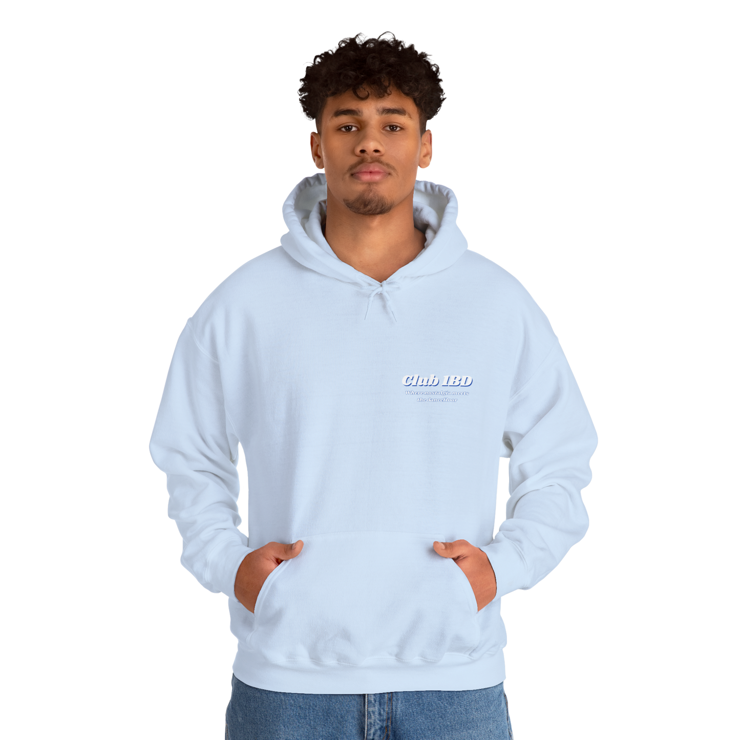 Hoodie - Club 1BD Collage Back Design