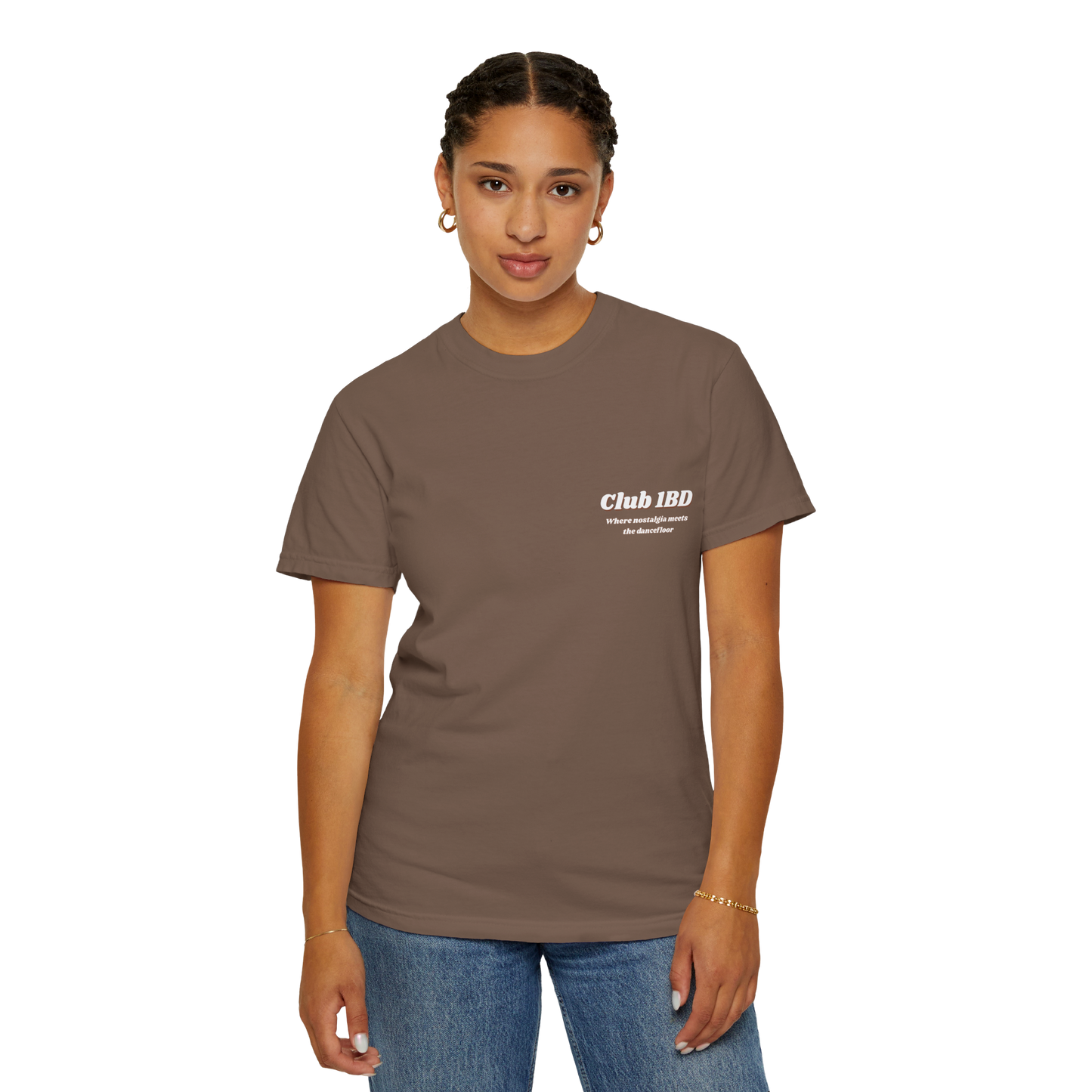 Short-Sleeve T-Shirt - Club 1BD Collage Back Design