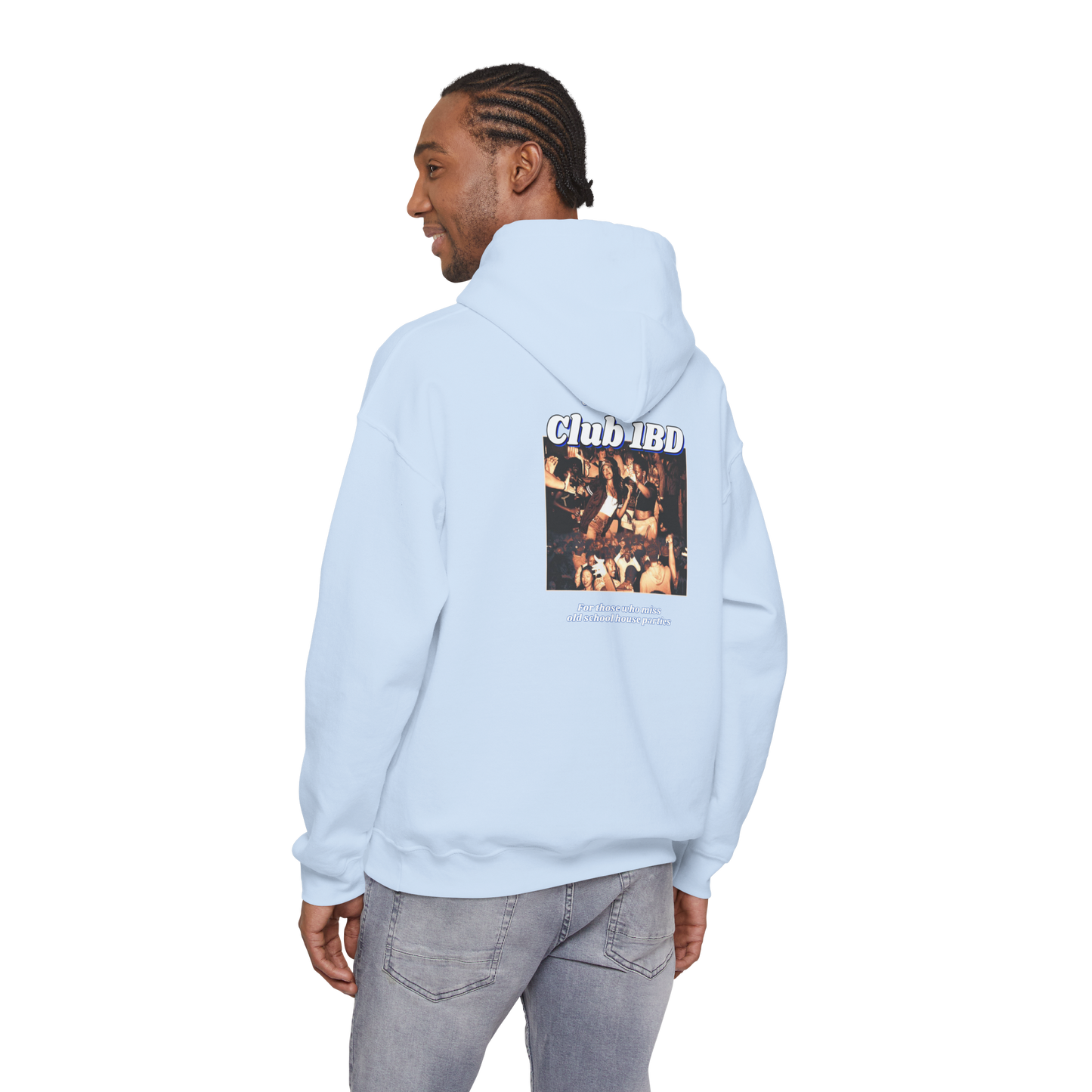 Hoodie - Club 1BD Collage Back Design