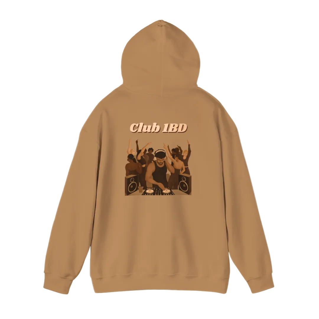 Hoodie - Club 1BD Animated Back Design